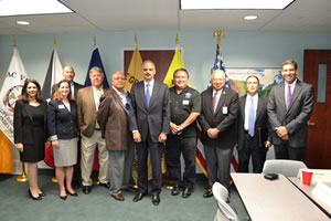U.S. Attorney General Eric Holder meets with tribal leaders in Michigan.